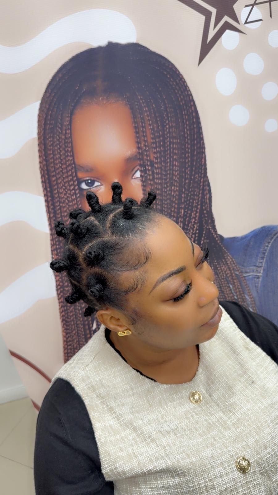 Bantu Knots at Zaina’s Hair Studio Berlin
